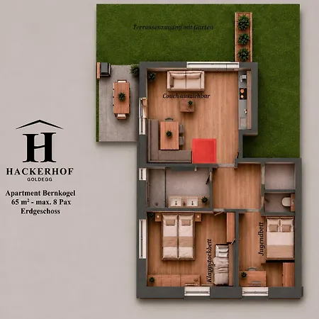 Appart hôtel Hackerhof Apartments&zimmer Goldegg